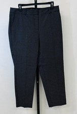 Talbots Hampshire Ankle Pants Curvy Fit  Size Medium Petite Black Dot