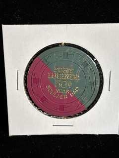 50 Cent Fort Lucinda Near Boulder Dam Nevada Casino Chip RARE