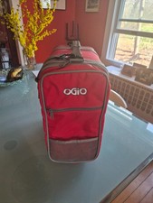 OGIO The Original Locker Bag Red Gray Crossbody Shoulder Gym Tote Travel Workout
