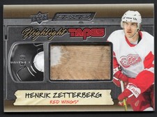 2024-25 Engrained Icons Highlight Tapes Gold #HT-HZ Henrik Zetterberg 04/10 !!!