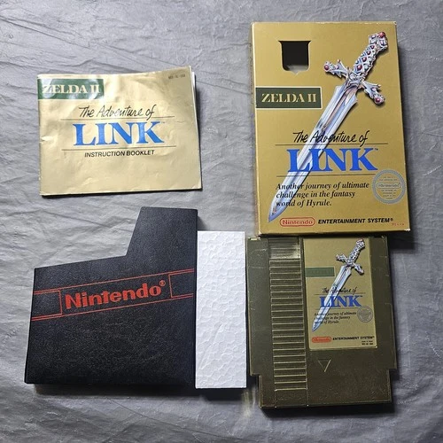 Zelda II 2 Adventure of Link (Nintendo NES, 1988) COMPLETE. FAST SHIPPING TESTED