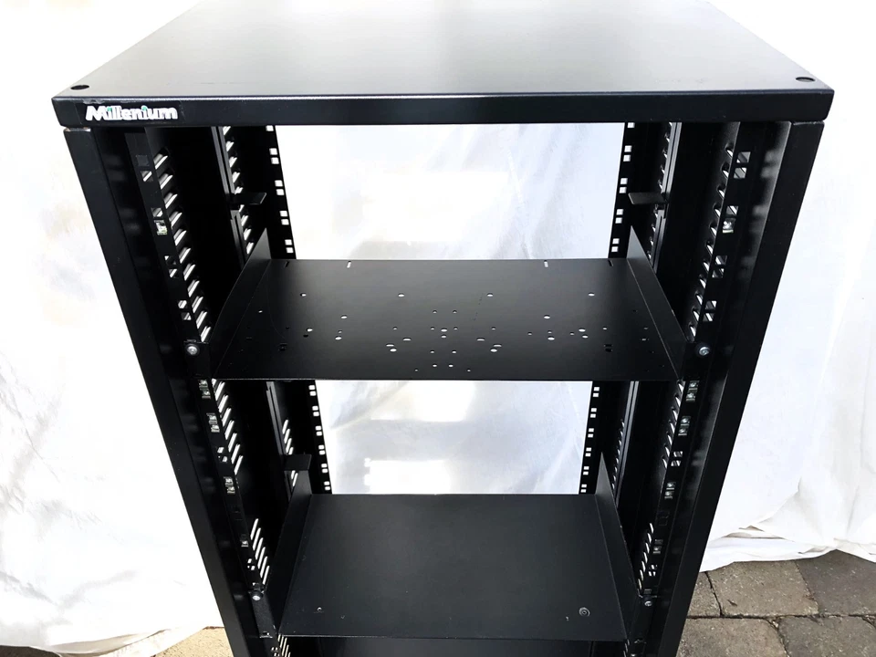 Millenium*Stahlrack SR-19, 24 HE Studiorack Tischrack Verstärker Regal Stahl - Bild 2 von 4