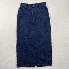 Vintage 90s Roughrider by Circle Women's Denim Maxi Skirt Western size 5/6