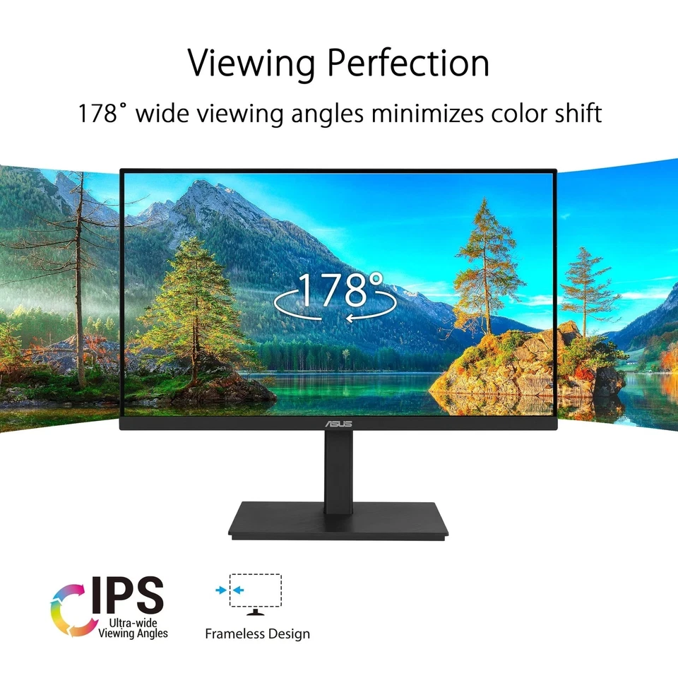 ASUS VA24ECPSN 23.8" FHD 1920x1080 75Hz LCD IPS Docking Monitor - NEW - Image 3 of 4