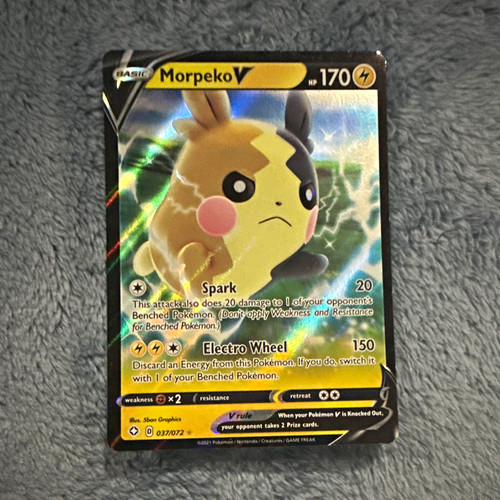 Pokemon Co. Morpeko V SwSh01 Sword & Shield Holo Ultra Rare 079/202 ENG 170 HP