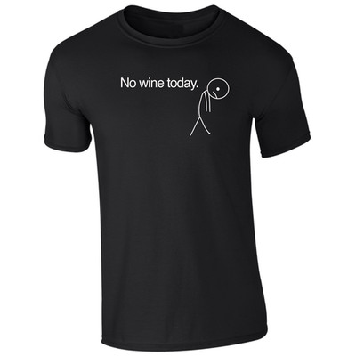 Wein T-Shirt No Wine Today rot weiß Proseco Papa Spaß Spruch Geschenk