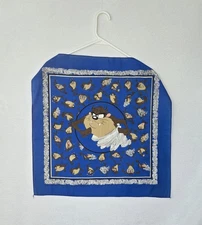 Vtg Looney Tunes Taz Tasmanian Devil Blue Bandana Handkerchief Warner Bros 1996