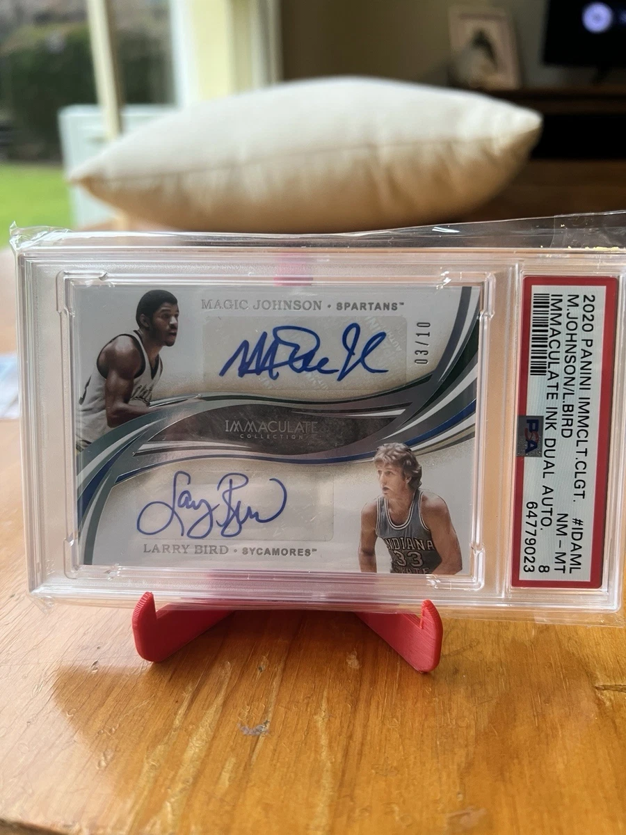 Panini Magic Johnson Basketball Autographed Sports Trading Cards
