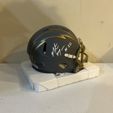 SAN DIEGO CHARGERS- NATRONE MEANS SIGNED AUTOGRAPH MINI HELMET PSA DNA COA SLATE
