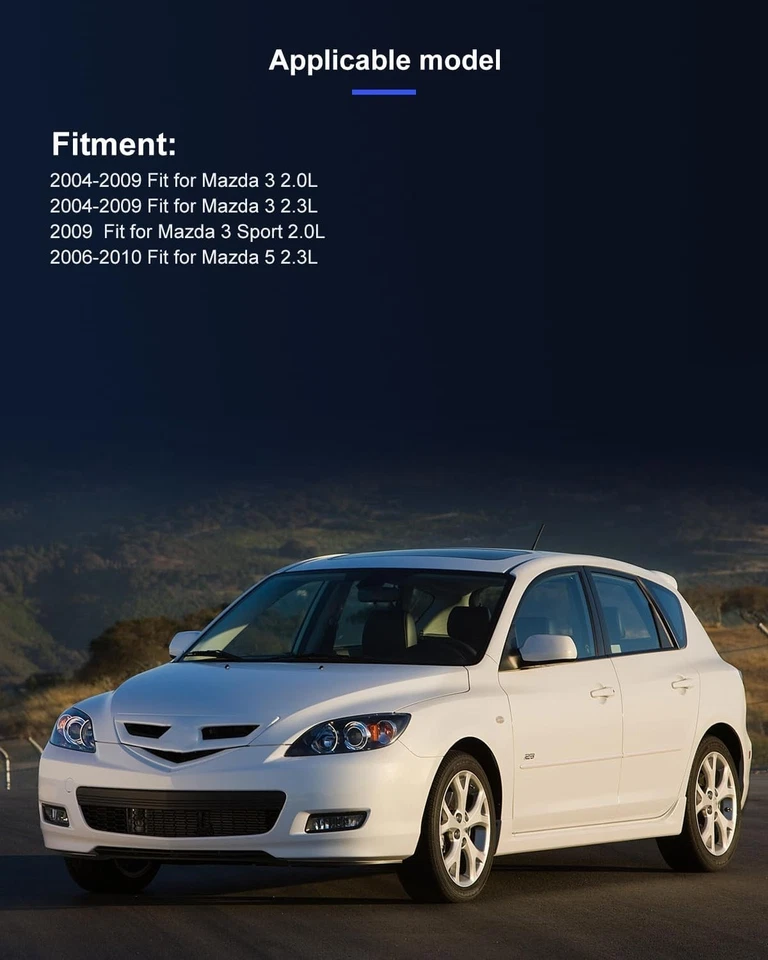 AC Compressor Fit for 2004-2009 Mazda 3 2.0L 2.3L for 2006-2010 Mazda 5 2.3L - Изображение 4 из 4