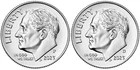 2023-P & D Roosevelt Dime Set (Fast Free Shipping)