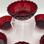 Vintage Royal Ruby 4.5 Inch Bubble Desert/Berry Bowl Depression Glass Qty Choice