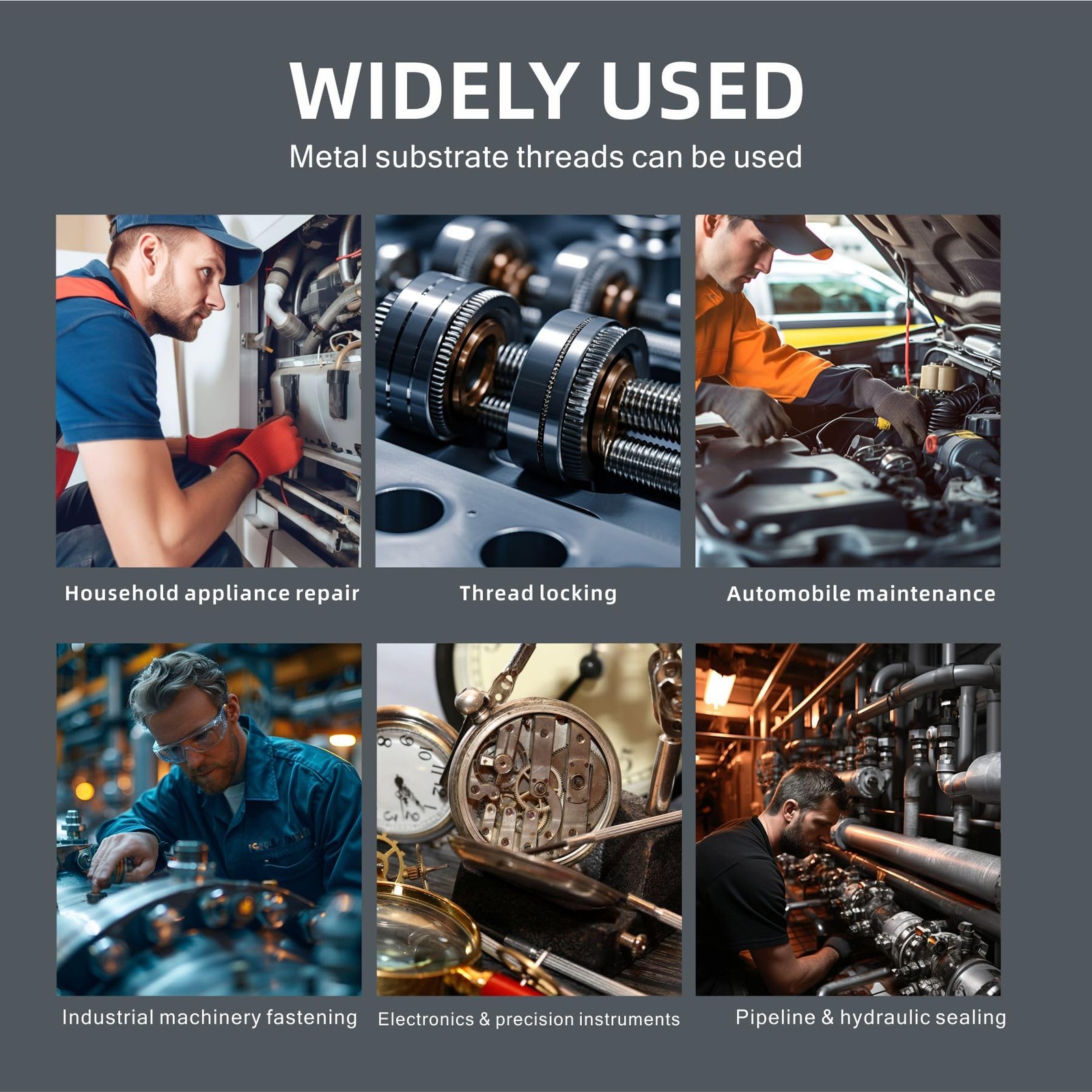 Threadlocker Purple 50ml Low Strength, Thread Locker for Bolt and Nuts M222