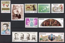 Monaco 1998 : Good Complete Year VF MNH Stamps - Catalog Value : 122€