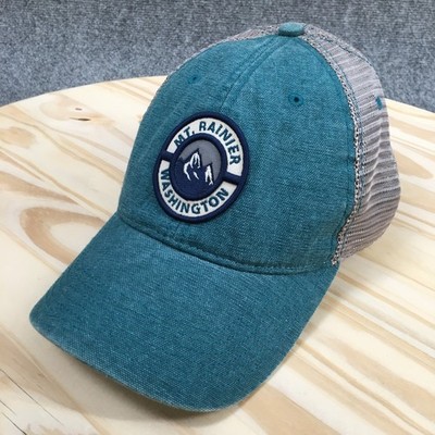 Mount Rainier Washington Legacy Trucker Hat Unisex Blue OS Embroidered Logo