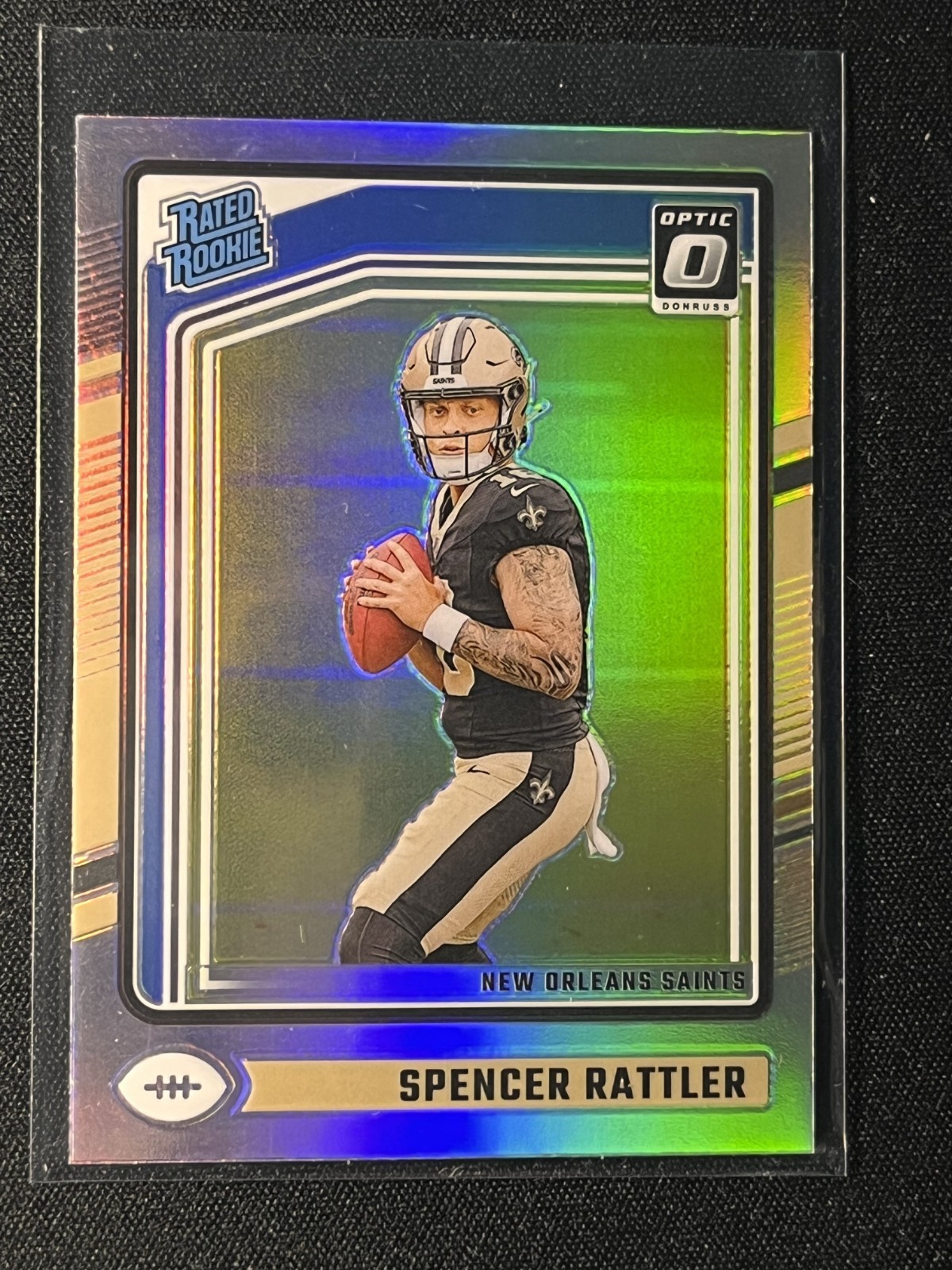 2024 Donruss Optic Spencer Rattler Holo Rated Rookie #289 Saints