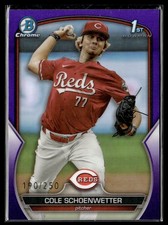 2023 Bowman Draft #BDC-116 Cole Schoenwetter Chrome Purple Refractor #/250