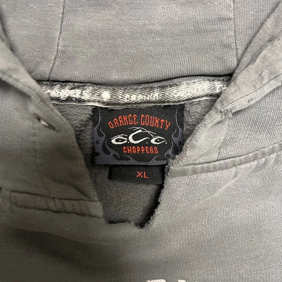 Sudadera con Capucha Y2K 00’s Orange County Choppers De Colección Talla XL Con Mangas Golpes Foto 3 de 4