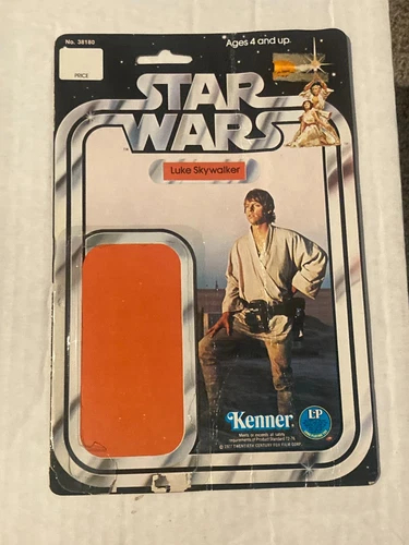 B1 Star Wars Kenner Luke Skywalker 12 back cardback original 1977