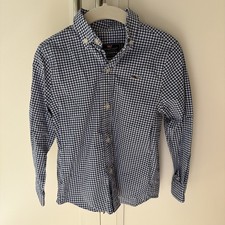 Vineyard Vines Performance Whale Shirt Boys Size 3T Blue White Gingham Check