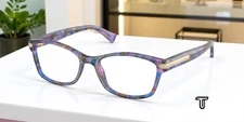 COACH HC6065 5288 Confetti Purple Demo Lens 51 mm Women's Eyeglasses