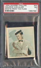 1934 GODFREY PHILLIPS SHOTS FROM THE FILMS #44 MAURICE CHEVALIER PSA 7 *DS15638