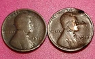 1912 P &1913 P Lincoln Pennies