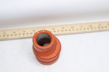 Anvil Grooved Slip On Eccentric Reducer Coupling Orange Coated 1" x 2"