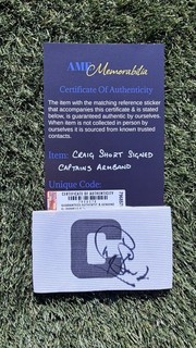 Craig Short Signed Captain’s Armband | England & Blackburn Rovers