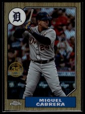 2022 Topps Chrome Ben Baller Edition #87BC-3 Miguel Cabrera 1987 Topps Baseball