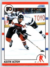 1990-91 Score American Keith Acton Philadelphia Flyers #301