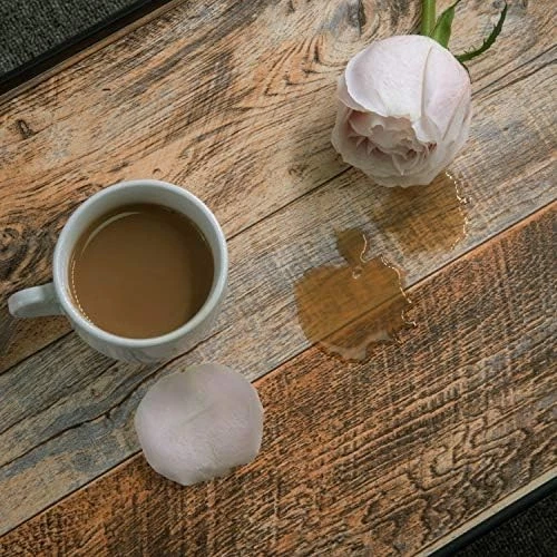 Papel tapiz pelar y pegar tablones de madera envejecida - vinilo Shiplap marrón rústico Foto 3 de 4