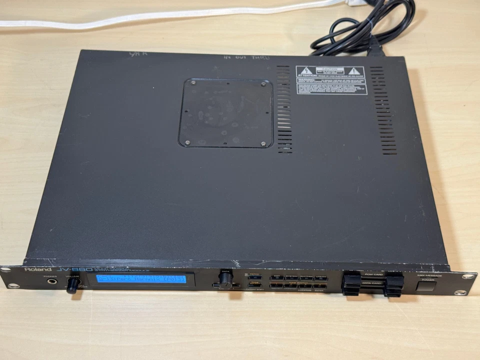Roland JV-880 Multitimbral Synthesizer Module - New Screen! -tested! READ DESC! - Image 2 of 4