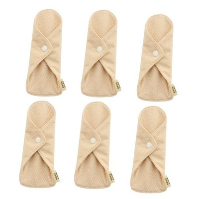 6Pc 7.1 ''Absorbent Menstrual Absorbent Cotton Washable Panty