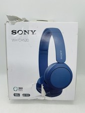 NEW Sony WH-CH520 Rechargeable On-Ear Wireless Bluetooth Headphones - Blue