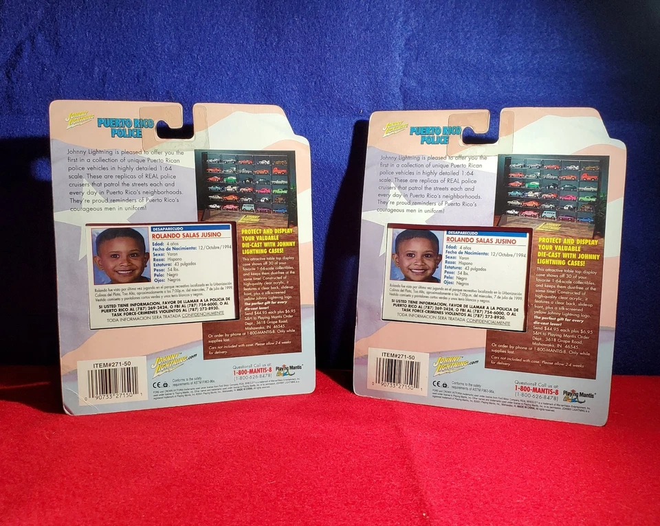 Johnny lightning 1/64 Diecast (2) Car Lot Puerto Rico Police Guaynabo City  - Image 2 of 2