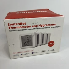 Switchbot 4pack Smart Hygrometer Thermometer Wireless Bluetooth Humidity Sensor