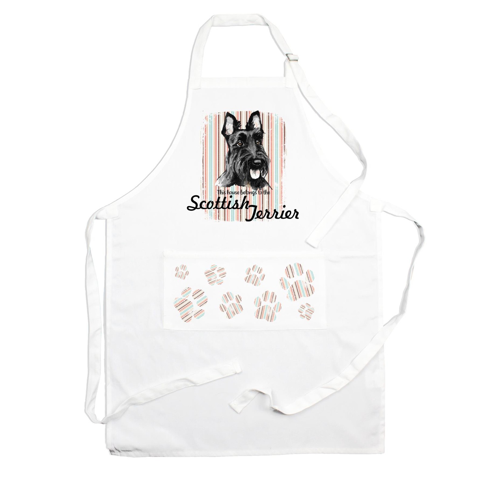 Scottish Terrier Apron - Novelty Kitchen Gift for Dog Lovers