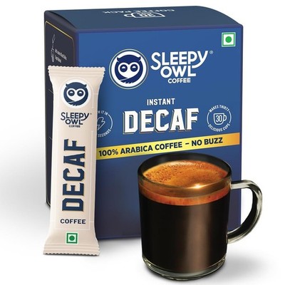 Sleepy Owl Decaf Coffee Sachets 100% Arabica 45g (30 Beutel x 1,5g)