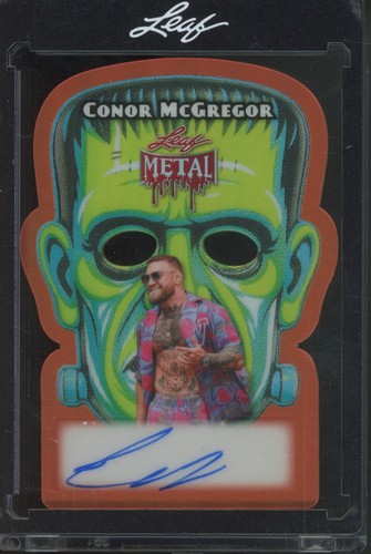 2026 Leaf Metal Halloween Mask Frankenstein Prismatic Conor McGregor 1/3 Auto