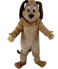 Dog Mascot Costume Tan Fur Cosplay Animal Party Game Fancy Dress Adults new