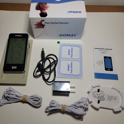 DOMAS TENS Unit Muscle Stimulator Electronic Pulse Massager w/ 24 Modes for Pain