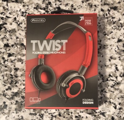 Sentry Twist Folding Stereo Wired Headphones HO425 - New & Sealed!
