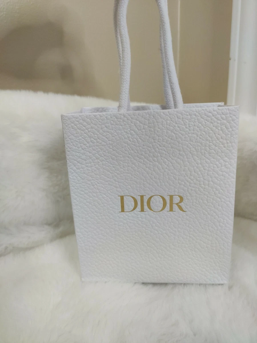 NEW Authentic Christian DIOR Small Textured Paper Store SHOPPING GIFT  BAG+Tissue