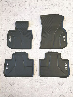#ad 2018 2023 BMW X3 All Weather Rubber Floor Mat Set OEM Free Shipping $110.00