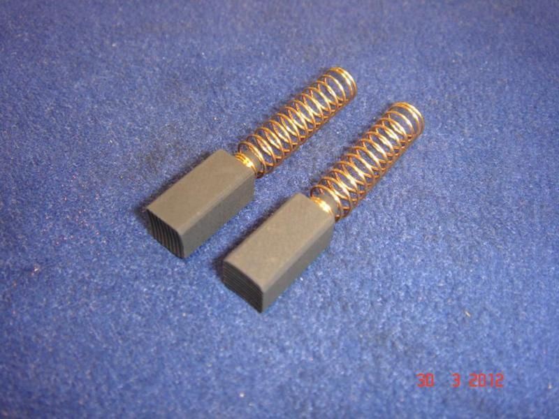 Carbon Brushes For Black & Decker KR500RE Drill - 6x7x13mm Replacement With Cables & Springs