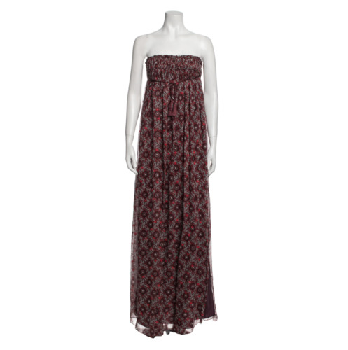 Cinq a Sept Sterling Maxi Dress Womens 2 Maroon Wi