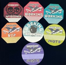 Green Day different passes Satin cloth 7 passes Eulogy TOUR circles & octagons 