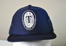 Vintage HW Theis Plumbing Heating Blue Snapback Trucker Mesh Adjustable Hat