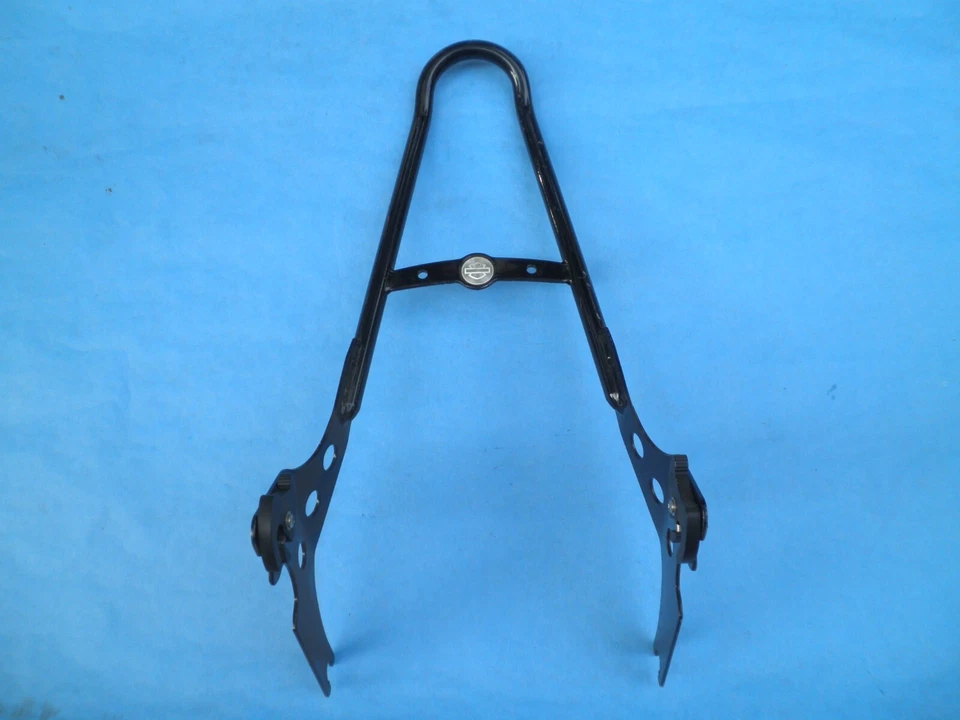 $ HARLEY GENUINO SPORTSTER XL 883 1200 HIERRO DESMONTABLE NEGRO BARRA SISSY respaldo Foto 3 de 4